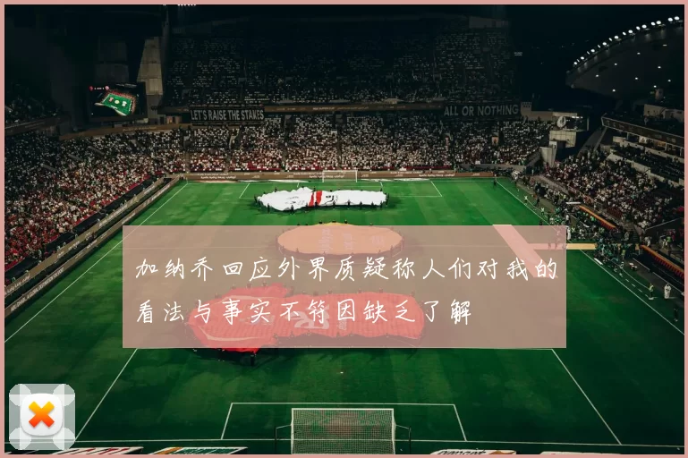 加纳乔回应外界质疑称人们对我的看法与事实不符因缺乏了解